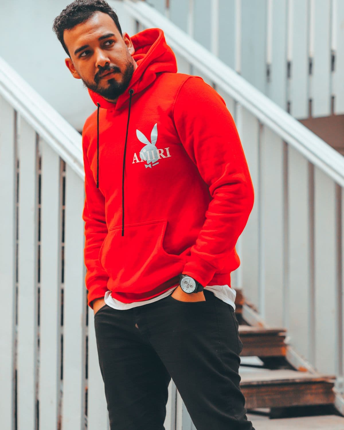 Varsity R Hoodie in RZN Red