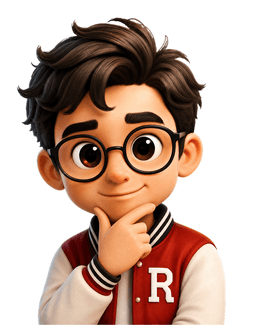 Riz thinking, hand on chin